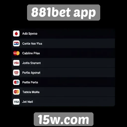 Métodos de Pagamento Disponíveis no 881bet App