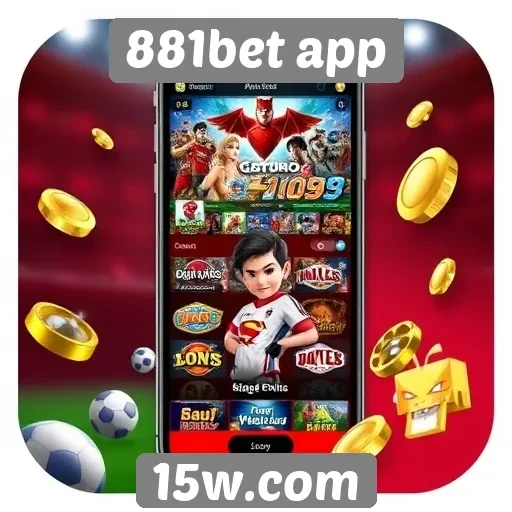 Variedade de jogos oferecidos no 881bet app